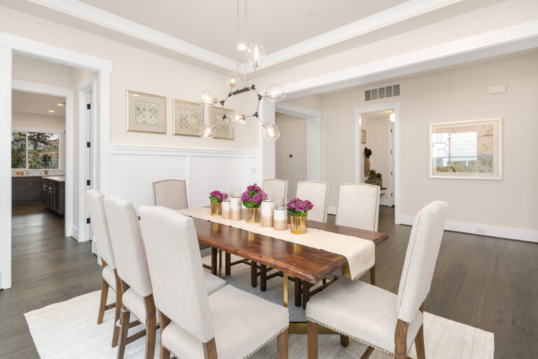 Trento custom floor plan dining room