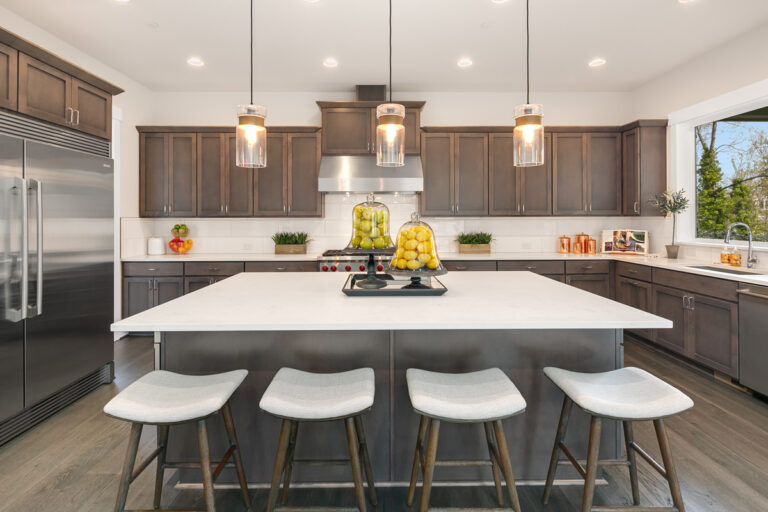 Trento custom floor plan kitchen