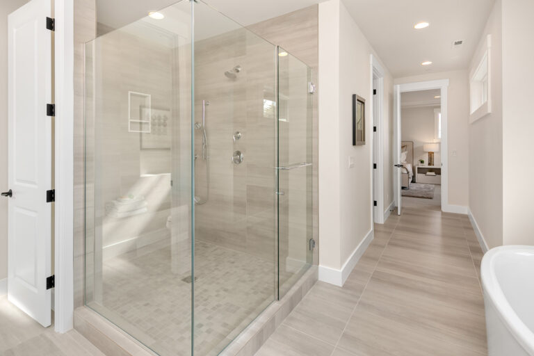 Trento custom floor plan primary suite bath
