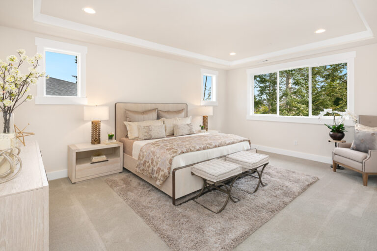 Trento custom floor plan primary suite