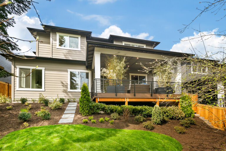 Trento custom floor plan rear exterior