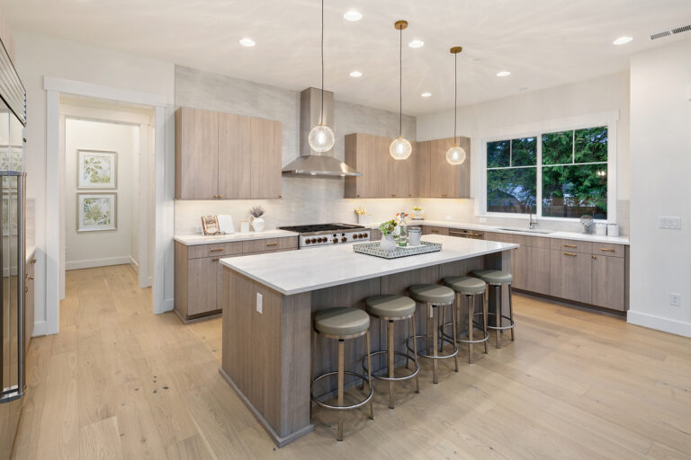 Victoria custom floor plan kitchen