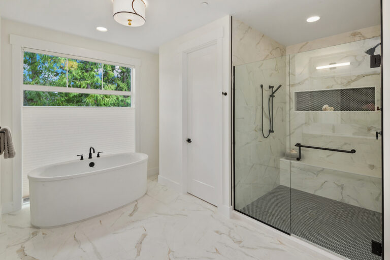 Victoria custom floor plan primary suite bath