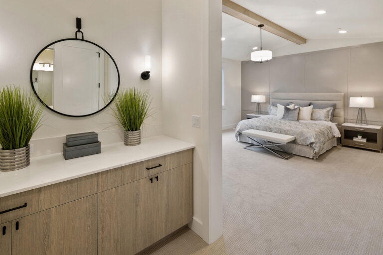 Victoria custom floor plan primary suite