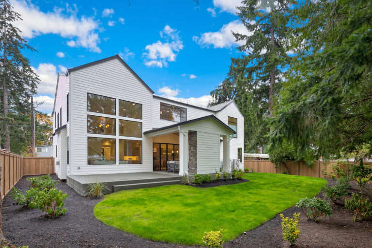 Victoria custom floor plan rear exterior