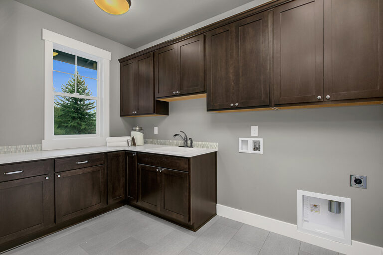 Vienna custom floor plan laundry room