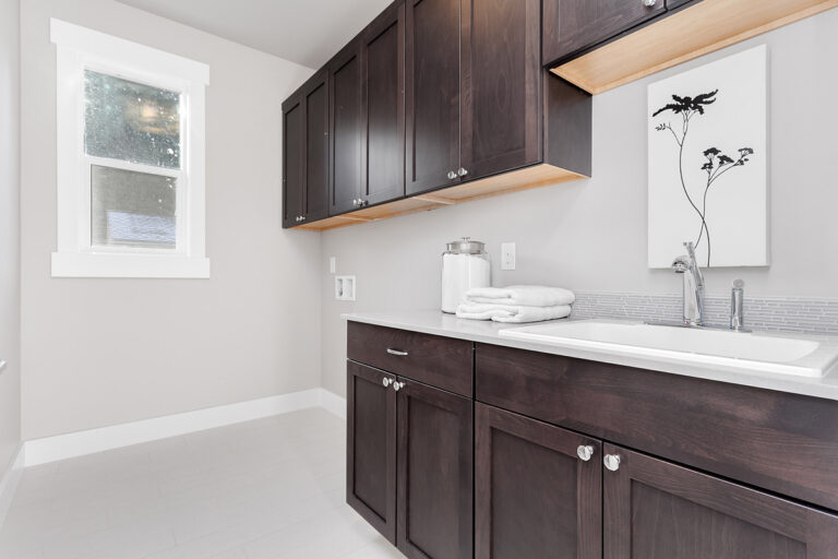 Whistler custom floor plan laundry room