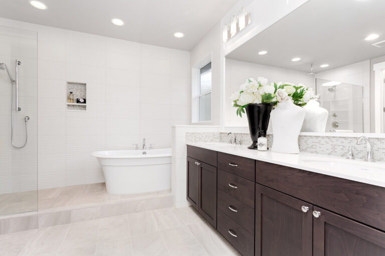 Whistler custom floor plan primary suite bath