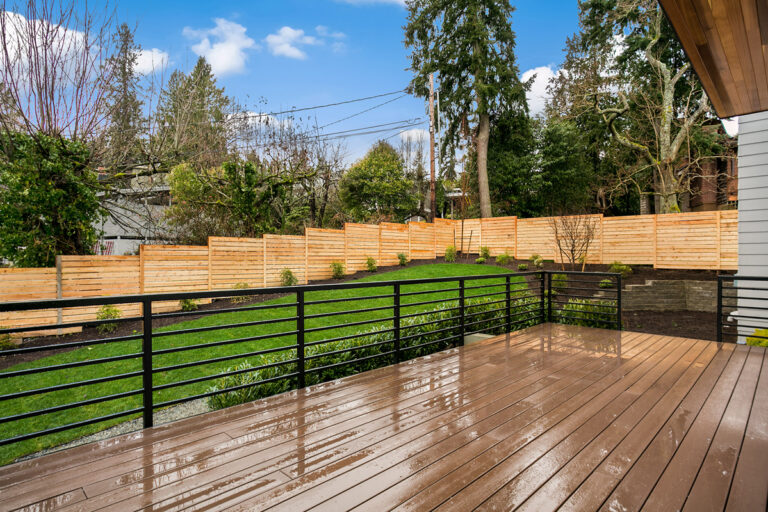 Zurich custom floor plan deck