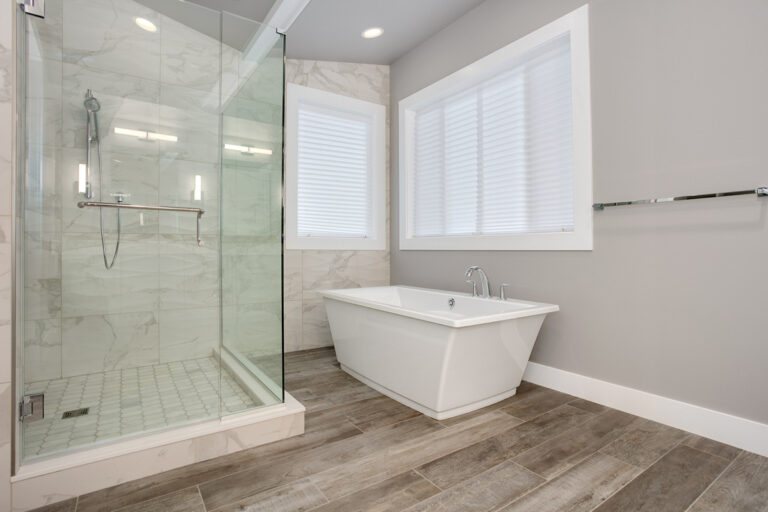 Zurich custom floor plan primary suite bath