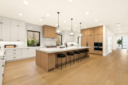 Santa Clara custom floor plan kitchen