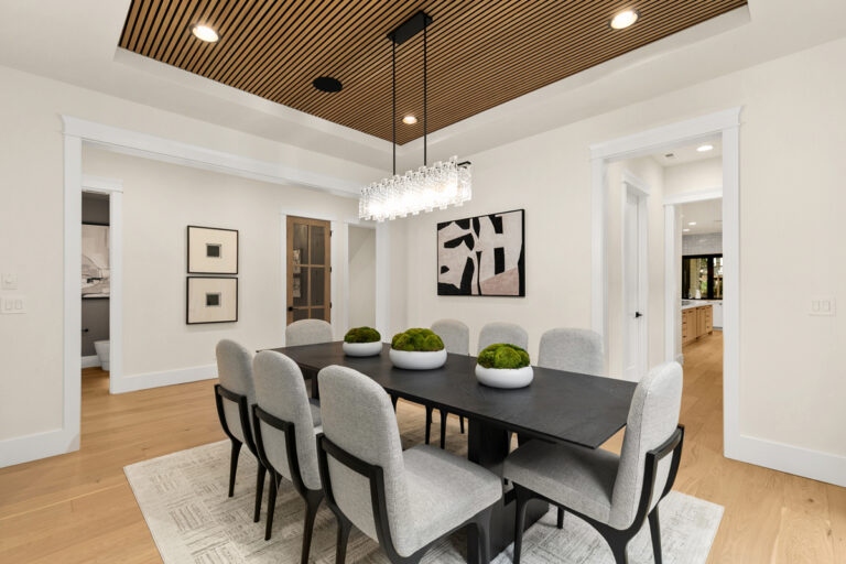 Santa Clara custom floor plan dining room