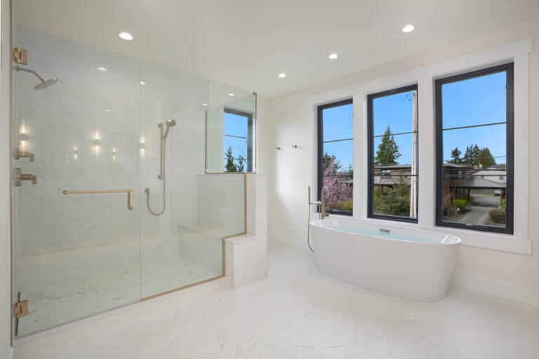 Kirkland 02 custom home primary suite bath