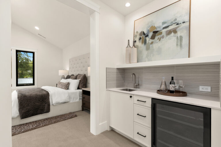 Santa Clara custom floor plan guest suite wet bar