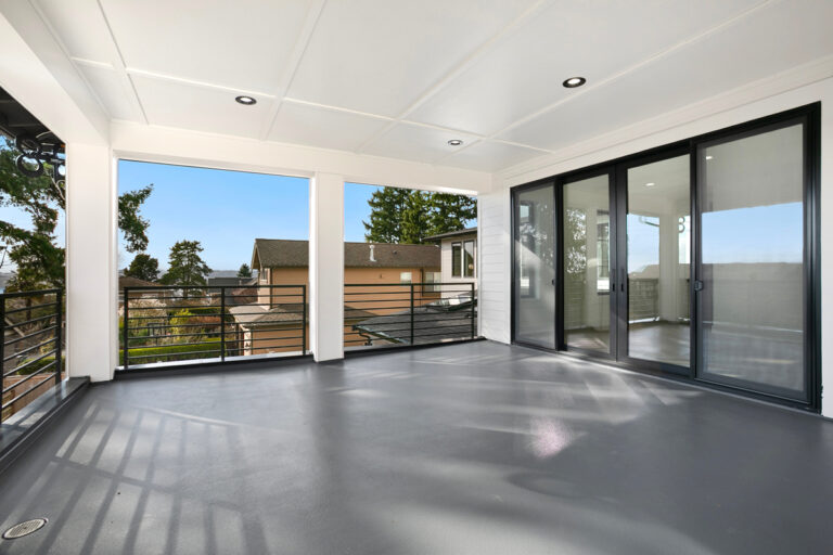 Kirkland 02 custom home covered deck