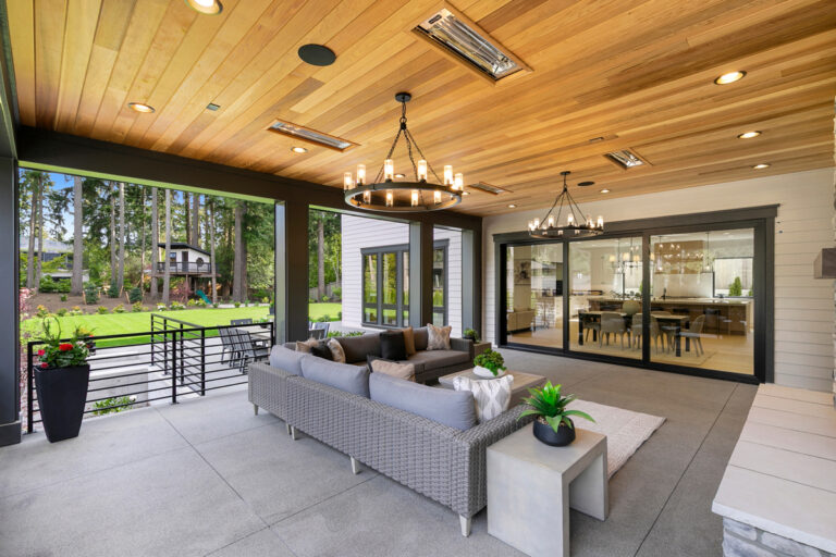 Santa Clara custom floor plan covered patio