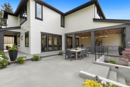 Santa Clara custom floor plan uncovered patio