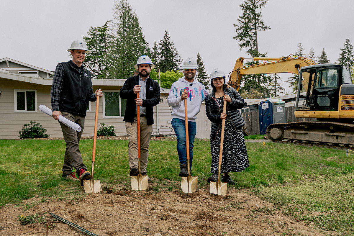 Bellevue family groundbreaking ceremony