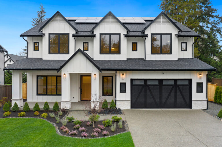 Bellevue 20 custom home modern farmhouse exterior
