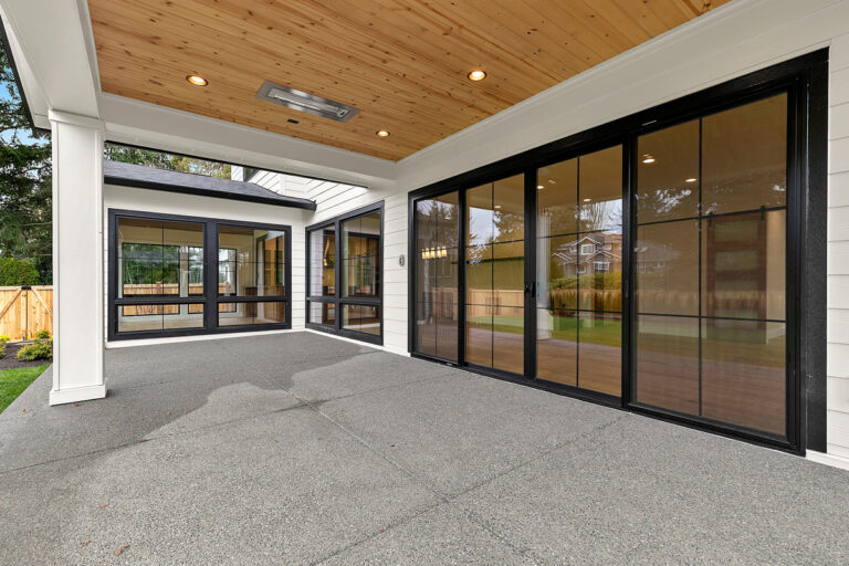 Bellevue 20 custom home covered patio