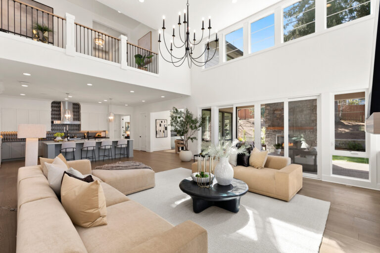 Bellevue 21 custom home main living