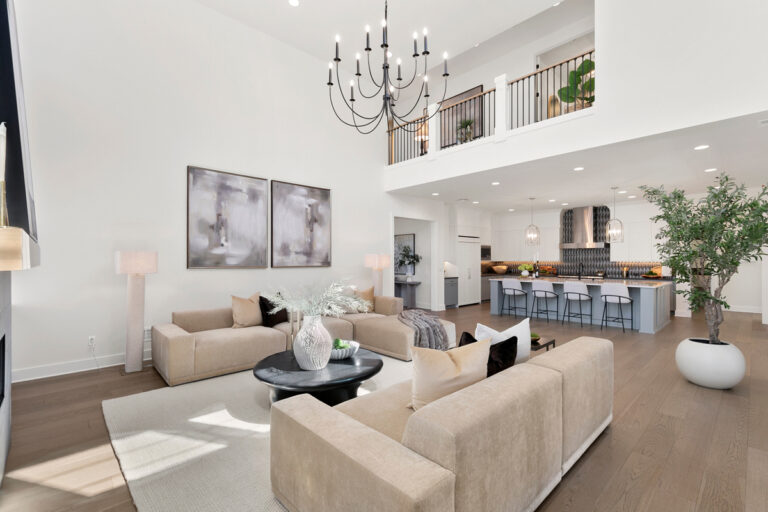 Bellevue 21 custom home main living