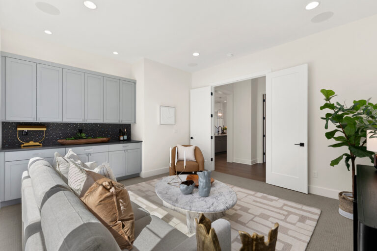 Bellevue 21 custom home media room