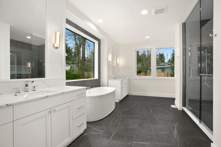 Bellevue 21 custom home primary suite bath