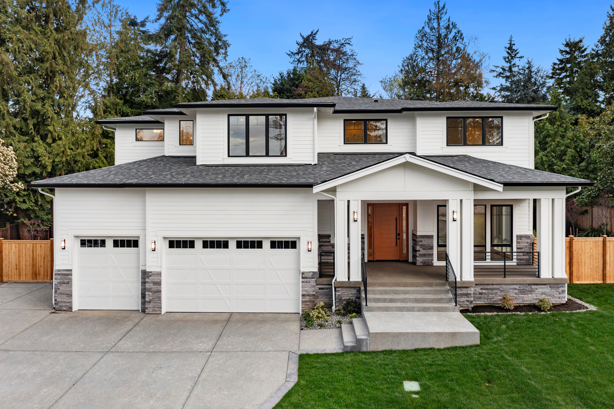 Mercer Island 05 custom home modern craftsman exterior