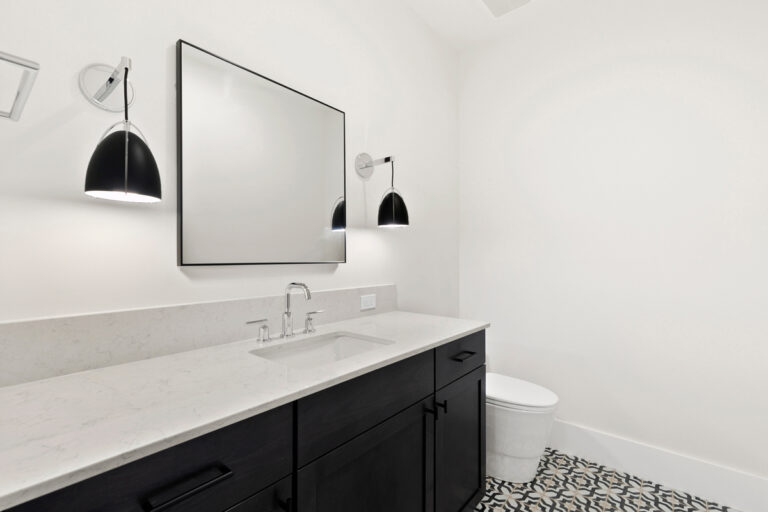 Mercer Island 05 custom home upstairs powder room