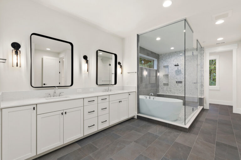 Mercer Island 05 custom home primary suite bath