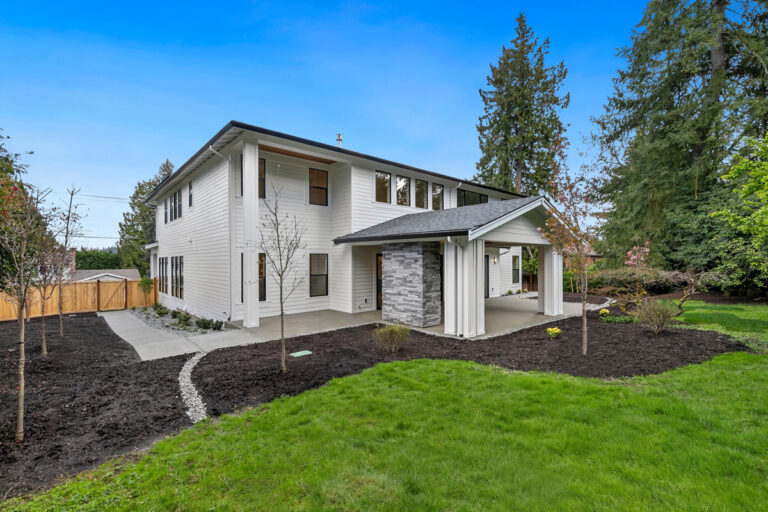 Mercer Island 05 custom home rear exterior