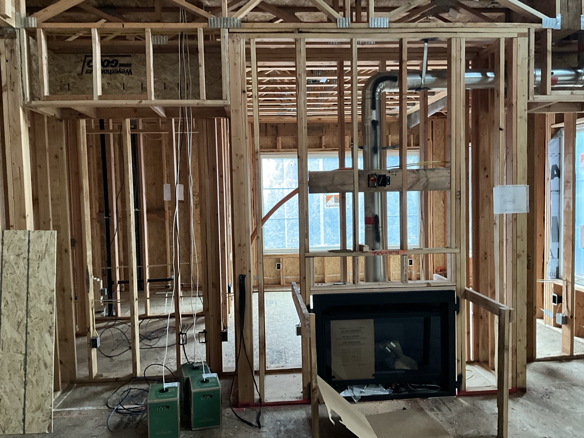 blocking for tv above fireplace